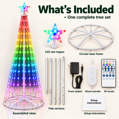 Smart Christmas Cone Tree Lights