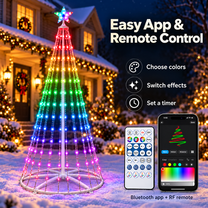 Smart Christmas Cone Tree Lights