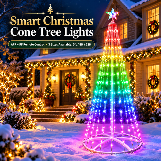 Smart Christmas Cone Tree Lights